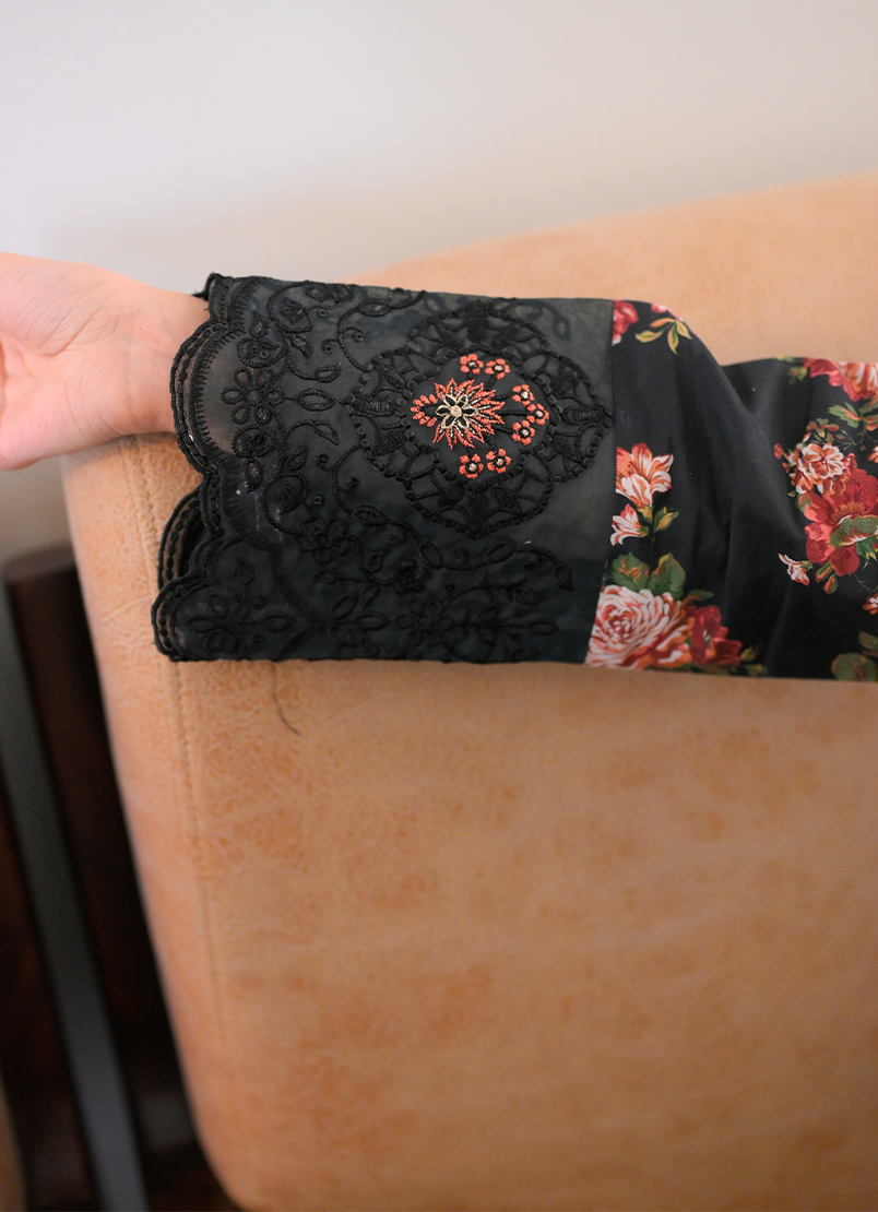 Midnight Bloom 3 PC Unstitched