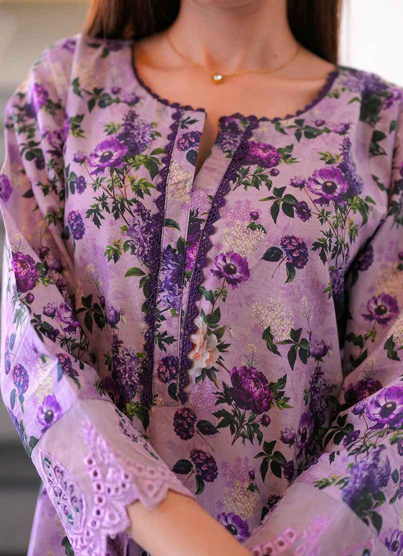 Lavender Blossom 3 PC Unstitched