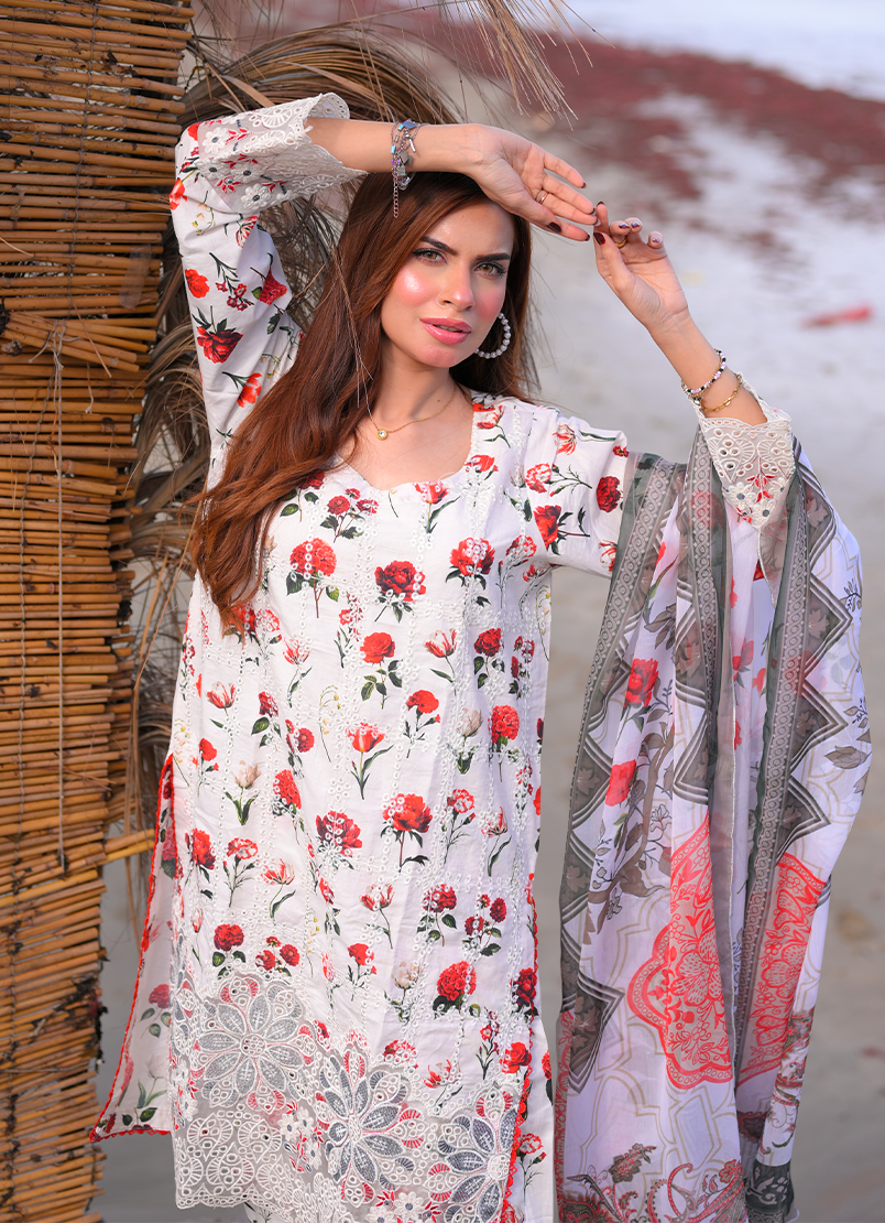 Silver Grace 3 PC Unstitched