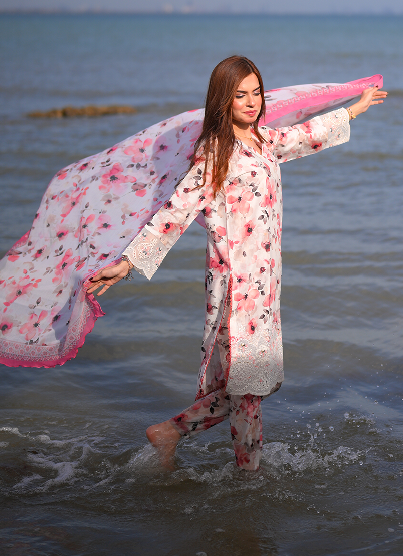 Blush Breeze 3 PC Unstitched