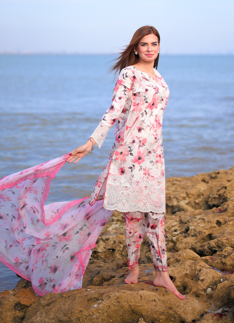 Blush Breeze 3 PC Unstitched