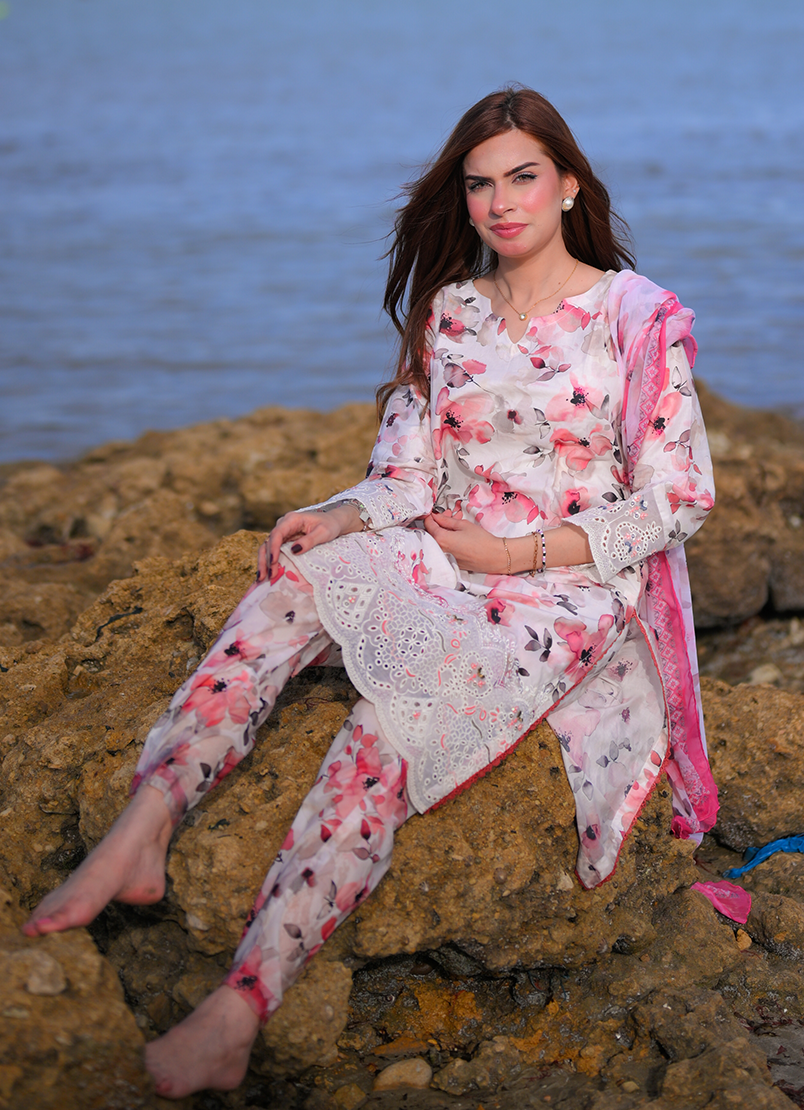 Blush Breeze 3 PC Unstitched