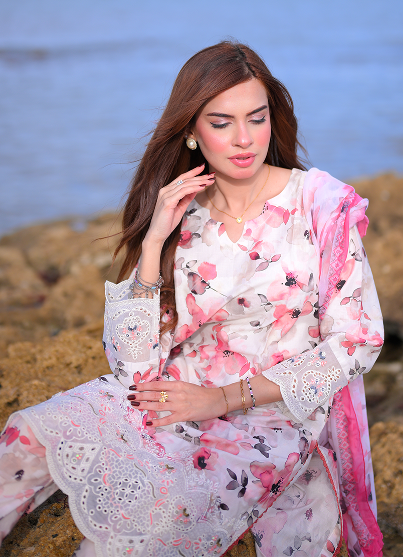 Blush Breeze 3 PC Unstitched