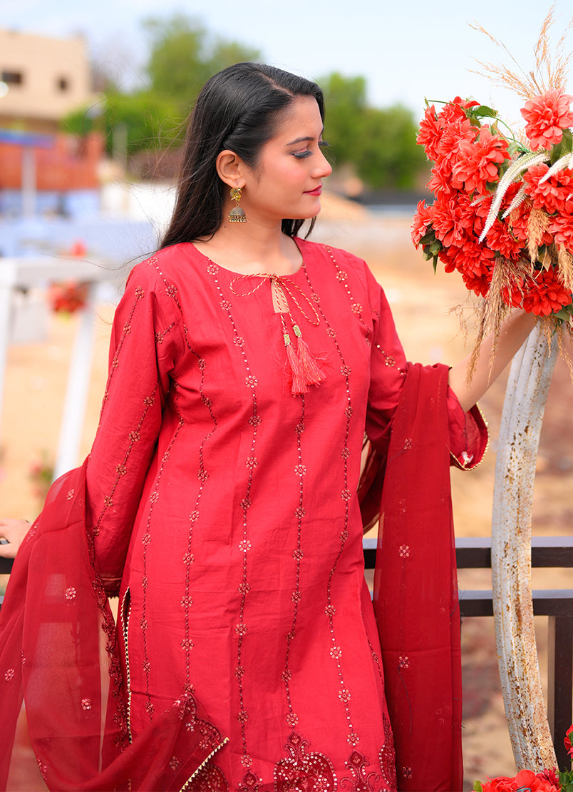 Rich Maroon 3 PC Set