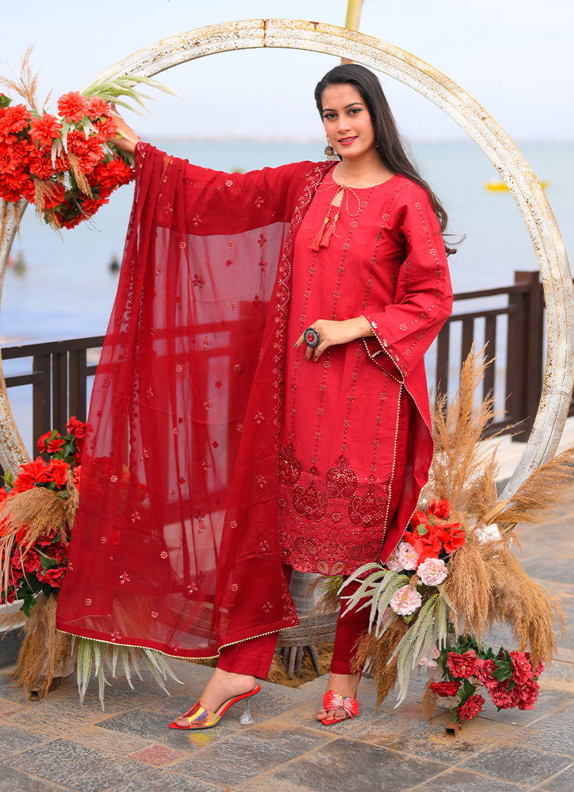 Rich Maroon 3 PC Set